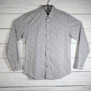 Express Fitted Floral Button Up